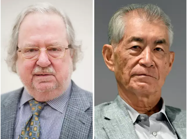 Khoa học gia James P Allison (trái) và Tasuku Honjo cùng đoạt Giải Nobel Y Sinh 2018 (Ảnh: AFP)
